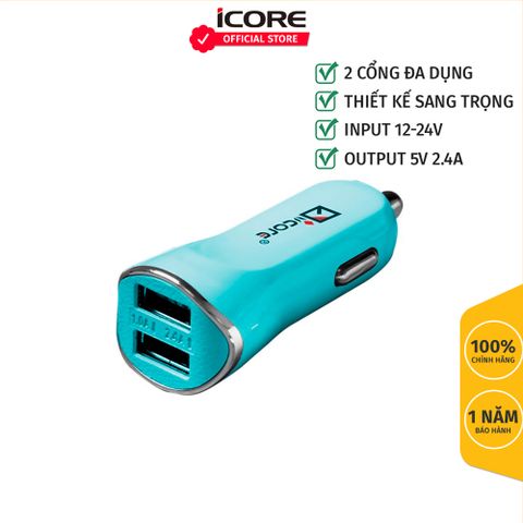 Sạc ô tô iCore IC-UCC300