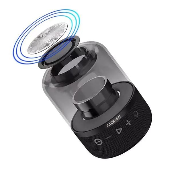 Loa Bluetooth PACK&GO LBS-02 Đèn LED 7 Màu, Âm Bass Mạnh, Giá Tốt