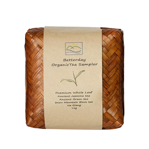 Trà 3 vị truyền thống hộp tre Taste of Vietnam tea in bamboo 