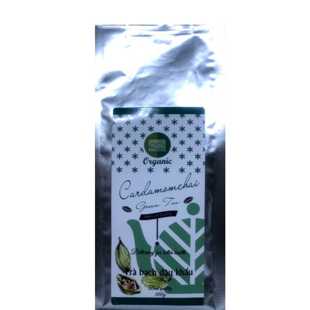  Trà hữu cơ bạch đấu khấu Organic Green cardamom tea 