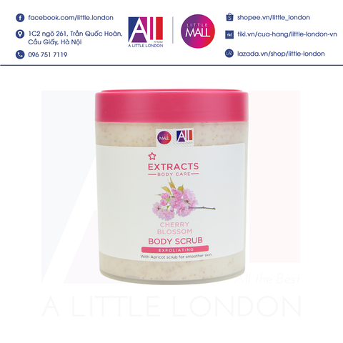 Tẩy da chết toàn thân Extracts Cherry Blossom Body Scrub 465ml (Bill Anh)