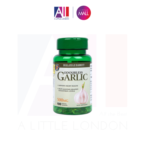 100 Viên tinh dầu tỏi Holland & Barret Garlic 500mg (Bill Anh)