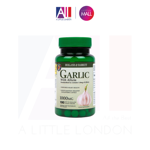 100 Viên uống tăng sức đề kháng Holland & Barrett Garlic 1000mg (Bill Anh)
