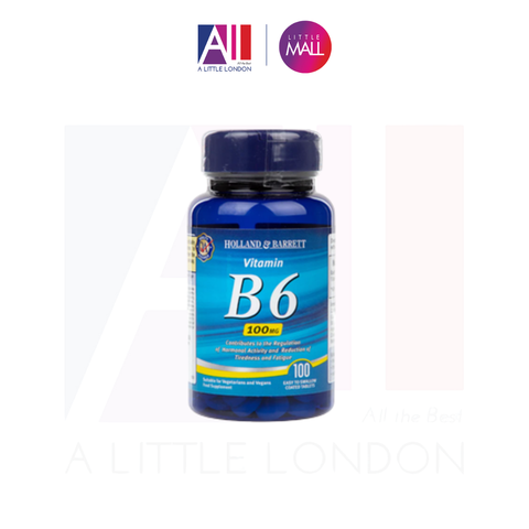 100 Viên bổ sung Vitamin B6 Holland & Barrett Vitamin B6 100mg (Bill Anh)