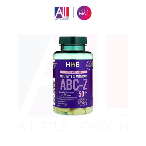 120 Viên Multivits & Minerals Holland & Barrett ABC-Z 50+ (Bill Anh)