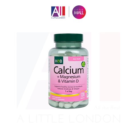 120 Viên chắc khỏe xương bổ sung Canxi Holland & Barrett Calcium, Magnesium & Vitamin D (Bill Anh)