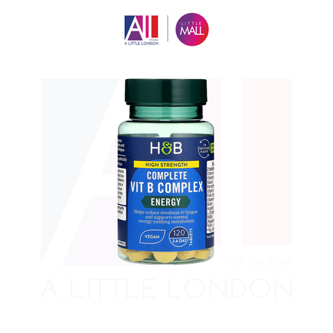 120 Viên uống bổ sung vitamin B tổng hợp Holland & Barrett Vitamin B Complex (Bill Anh)