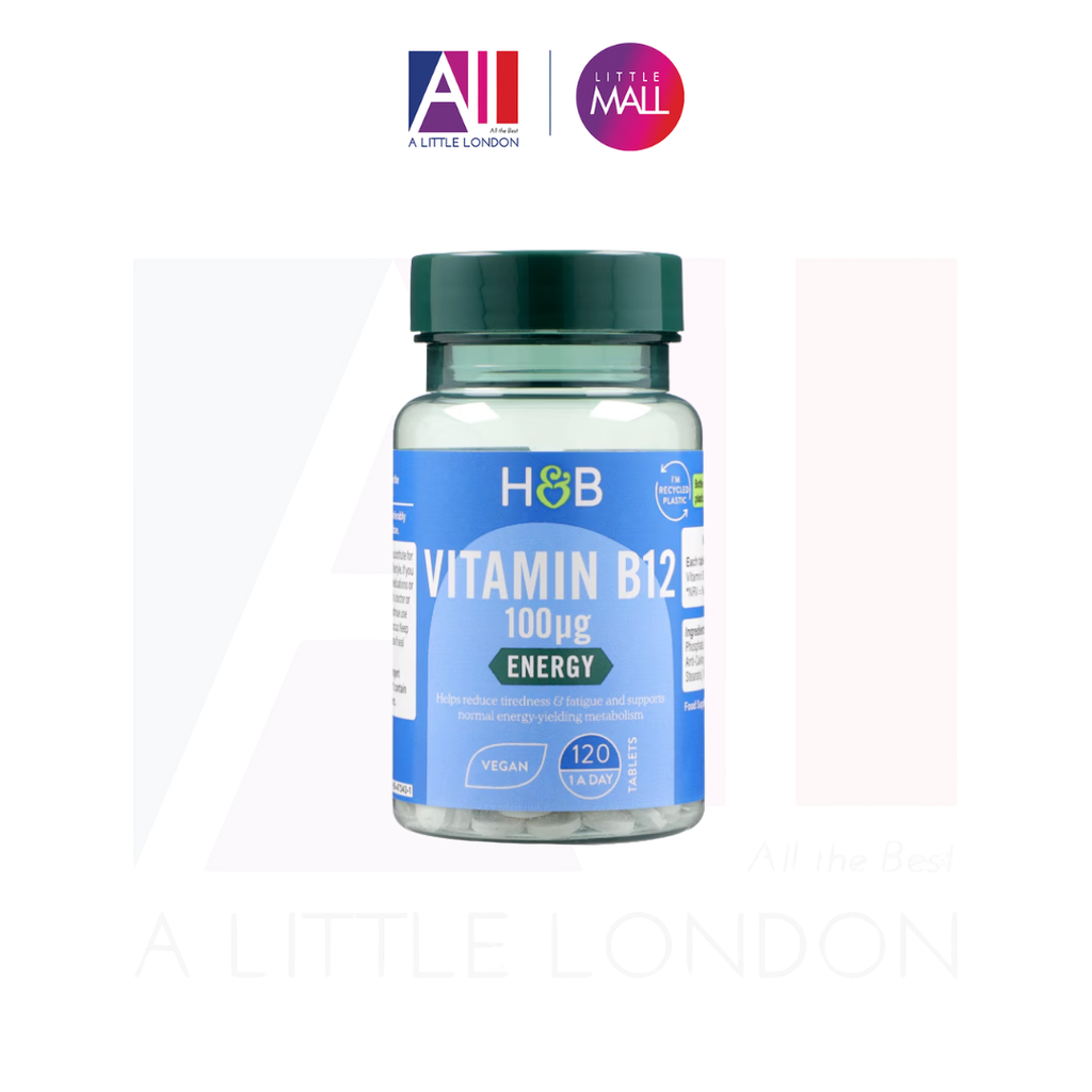 120 Viên uống bổ sung Vitamin B12 Holland & Barrett Vitamin B12 100 mg (Bill Anh)