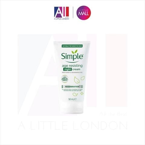 Kem chống lão hoá ban đêm Simple Age Resisting Night Cream 50ml (Bill Anh)