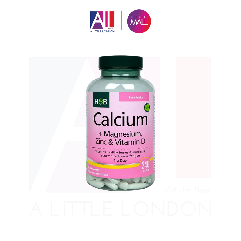 240 Viên bổ sung Canxi Holland & Barrett Calcium Magnesium, ZinC & Vitamin D (Bill Anh)
