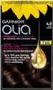 [Thanh Lý] Thuốc nhuộm tóc Garnier Olia Permanent Hair Colour 4.0 Dark Brown Rách Vỏ (Bill Anh)