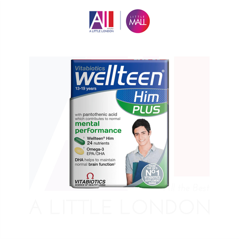 [RÁCH VỎ] 56 Viên Bổ sung Vitamin Vitabiotics Wellteen - Him Plus (Bill Anh)