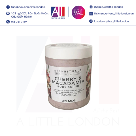 Tẩy da chết toàn thân Bath Rituals Cherry Macadamia Body Scrub 465ml (Bill Anh)