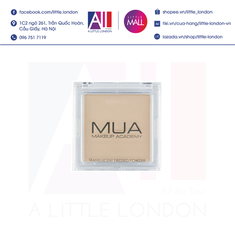 Phấn phủ không màu MUA Makeup Academy Translucent Pressed Powder 5.7g (Bill Anh)