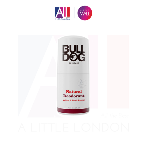Lăn khử mùi dành cho nam Bulldog Natural Deodorant Vetiver Black Pepper 75ml (Bill Anh)