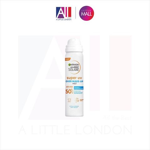 Kem chống nắng dạng xịt Garnier Ambre Solaire Super UV Over Make Up Mist 50ml (Bill Anh)
