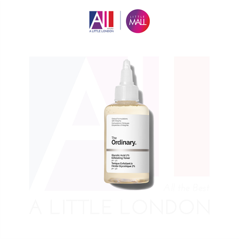 [KHÔNG VỎ] Nước hoa hồng tẩy da chết AHA The Ordinary Glycolic Acid 7% Exfoliating Toner 100ml (Bill Anh)