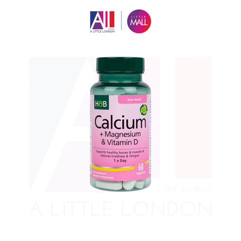 60 Viên bổ xương Canxi Holland & Barrett Calcium, Magnesium & Vitamin D3 (Bill Anh)