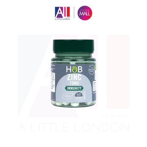 60 Viên kẽm tăng cường đề kháng, giảm mụn Holland & Barret ZinC 15mg (Bill Anh)