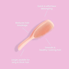 Lược chải tóc ướt giảm gãy rụng Tangle Teezer The Wet Detangler - Peach size lớn (Bill Anh)