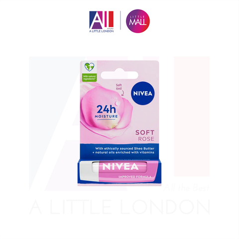 [RÁCH VỎ] Son dưỡng Nivea lip care soft rose (BIll Anh)
