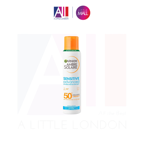 Xịt chống nắng da nhạy cảm Garnier Ambre Solaire Sensitive Advance Inviisible Protection Mist SPF50 150ml (Bill Anh)
