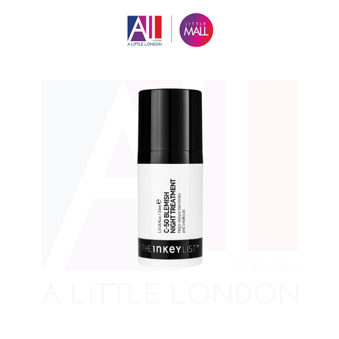 Kem dưỡng trắng da kháng mụn ban đêm Vitamin C The INKEY List C-50 Blemish Night Treatment 30ml (Bill Anh)