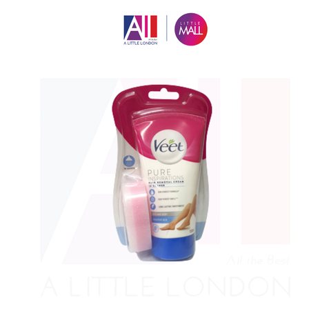 Kem tẩy lông chân tay cho da nhạy cảm Veet Hair Removal Cream in Shower Legs and Body Sensitive Skin 150ml ( Bill Anh)