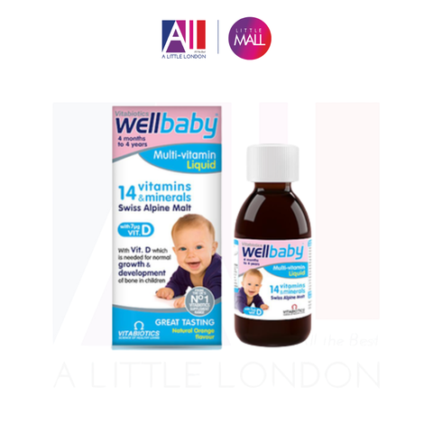 Siro bổ sung Vitamin Wellbaby 14 Vitamin Minerals - 150ml (Bill Anh)