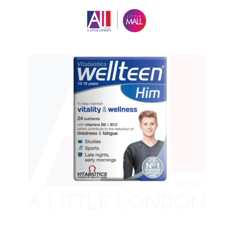 30 Viên Bổ sung Vitamin Vitabiotics Wellteen - Him (Bill Anh)