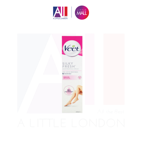 Kem tẩy lông chân, body da thường Veet Silky Fresh Normal Skin Body & Legs Hair Removal Cream 200ml (Bill Anh)