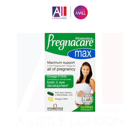 Bổ sung Omega 3 DHA trong quá trình mang thai Vitabiotics Pregnacare Max - 84 viên (Bill Anh)