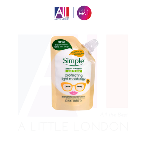Kem dưỡng chống nắng Simple Kind To Skin Protecting Light Moisturiser SPF15 50ml dạng túi (Bill Anh)