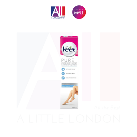 Kem tẩy lông chân, body da nhạy cảm Veet Sensitive Skin Body & Legs Hair Removal Cream 200ml (Bill Anh)