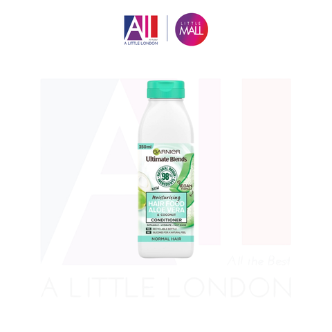 Dầu xả giúp tóc chắc khỏe Garnier Hair Food Aloe Vera & Coconut Conditioner 350ml (Bill Anh)