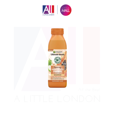 Dầu gội phục hồi tóc hư tổn Garnier Hair Food Papaya & Coconut Shampoo 350ml (Bill Anh)