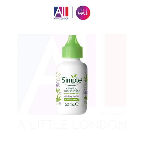 Kem dưỡng Simple Calming Moisturiser With Hemp Seed Oil 50ml (Bill Anh)