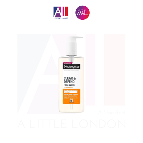 Sữa rửa mặt ngừa mụn Neutrogena Clear & Defend Facial Wash 200ml (Bill Anh)