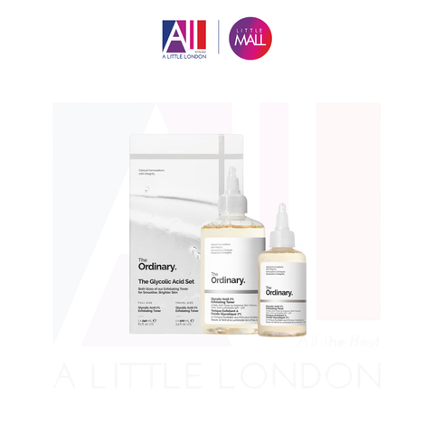 Set nước hoa hồng tẩy da chết AHA The Ordinary Glycolic Acid 7% Exfoliating Toner 240ml + 100ml (Bill Anh)