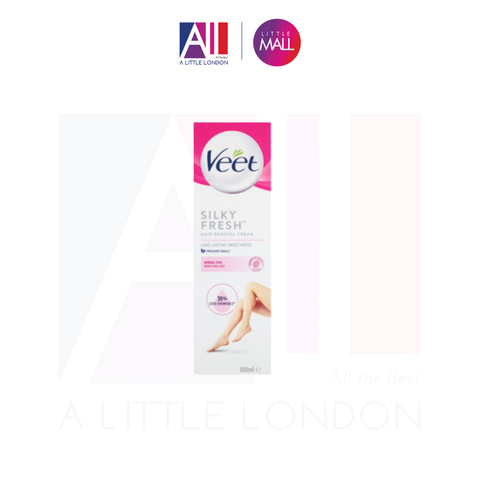 Kem tẩy lông chân, body da thường Veet Silky Fresh Normal Skin Body & Legs Hair Removal Cream 100ml (Bill Anh)