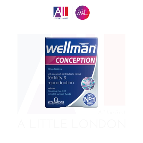 30 Viên Bổ sung Vitamin cho nam Vitabiotics Wellman Conception (Bill Anh)