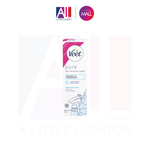 Kem tẩy lông vùng bikini da nhạy cảm Veet Pure Inspriations Sensitive Skin Bikini & Underarm Hair Removal Cream 100ml (Bill Anh)