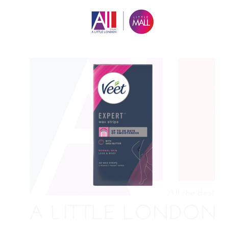 Tẩy lông chân da thường Veet Expert Cold Wax Strips 40 Miếng (Bill Anh)