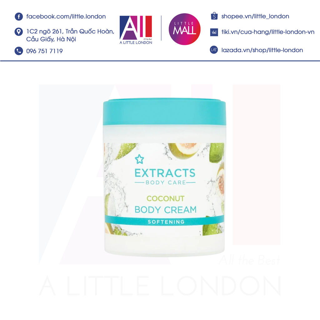 Kem dưỡng toàn thân Extracts Coconut Body Cream 475ml (Bill Anh)