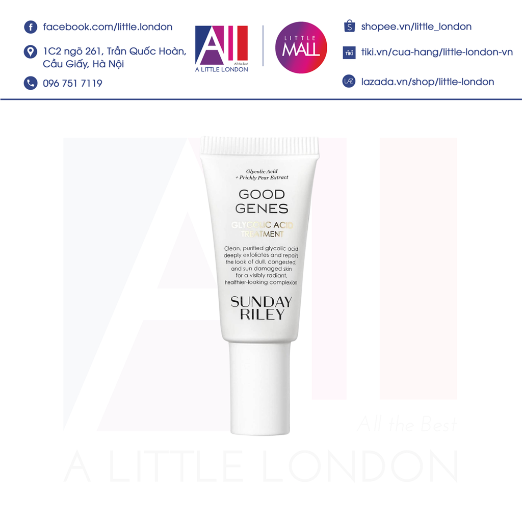 Tinh chất tẩy tế bào chết sáng da Sunday Riley Good Genes Glycolic Acid Treatment 5ml (Bill Anh)