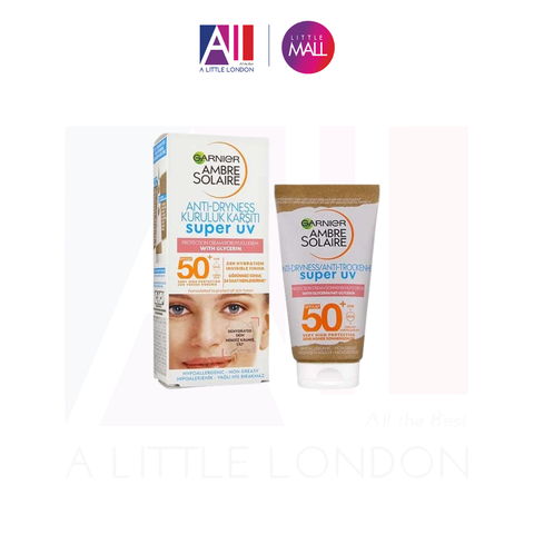 Kem chống nắng bảo vệ da tối đa Garnier Ambre Solaire Anti-Dryness Super UV Protection Cream SPF50+ (Bill Anh)
