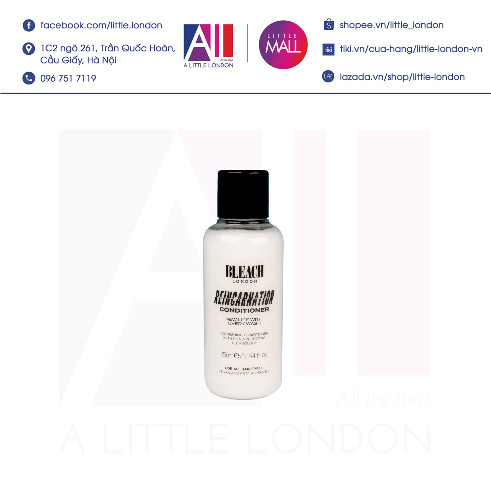 Dầu Xả Bleach London 75ml (Bill Anh) Dầu Xả Bleach London 75ml (Bill Anh)