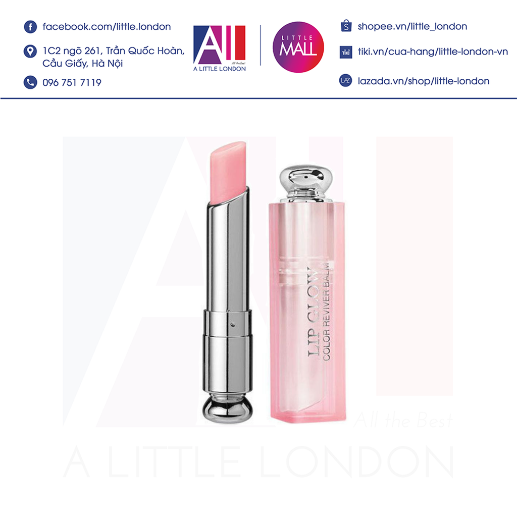 Son dưỡng Dior 001 màu hồng Pink chính hãng New 2021  PN56378