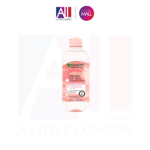 Nước tẩy trang Garnier Micellar Rose Water Cleanse Glow Dull Sensitive Skin 400ml (Bill Anh)