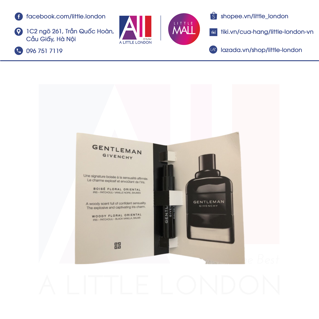 Sample Nước Hoa Gentleman Givenchy 1ml (Bill Anh)
